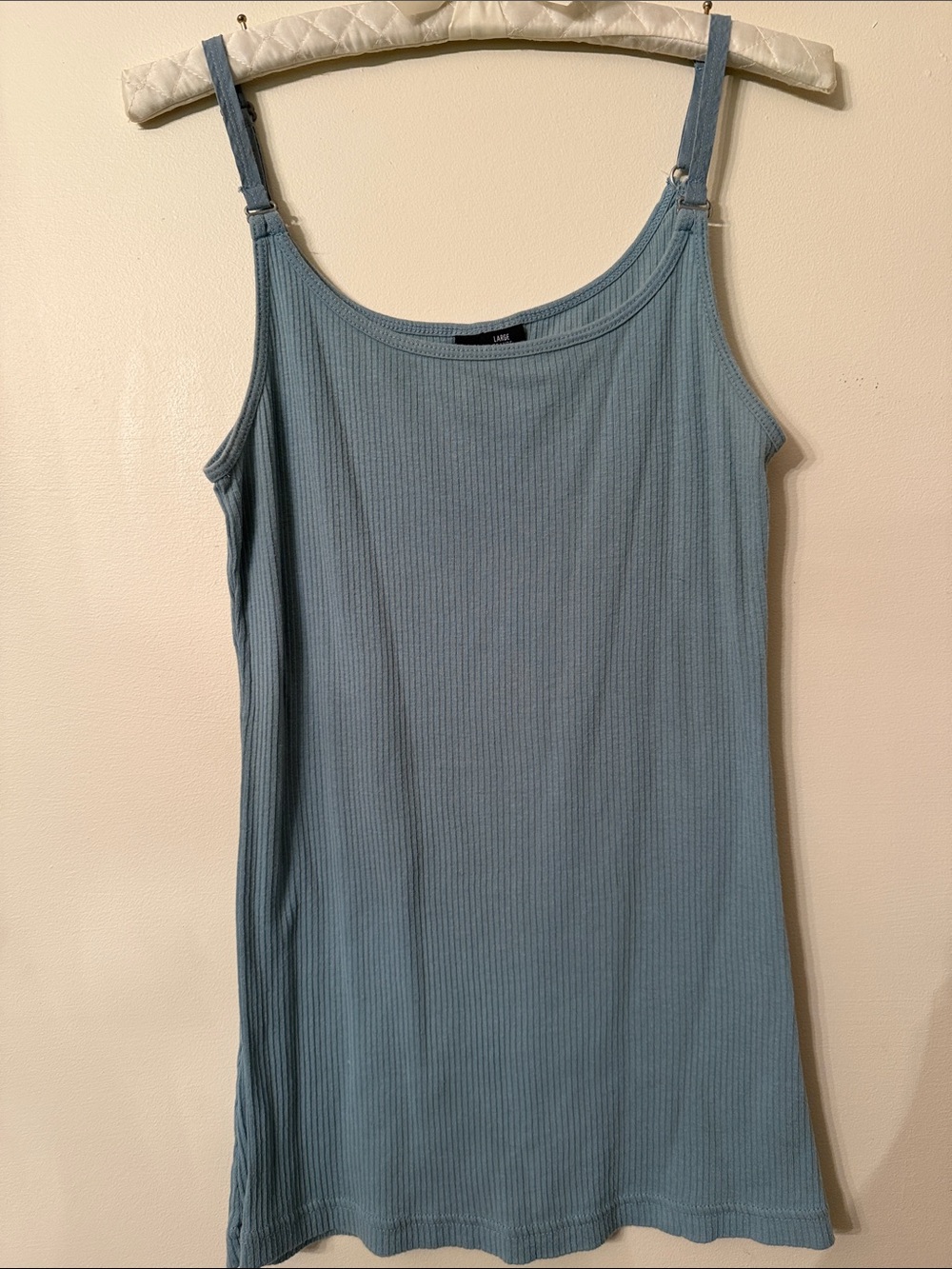 Mixit sage green Ribbed Adjustable Strap Camisole